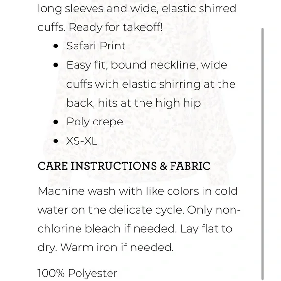 CAbi  Round Trip Cream and Brown Blouse with Peter Pan Collar - Picture 8 of 10